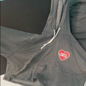 CROPPED GRAY HOODIE